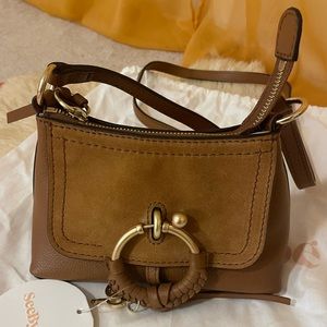 See by Chloé Mini Joan Suede & Leather Hobo Bag
Caramel